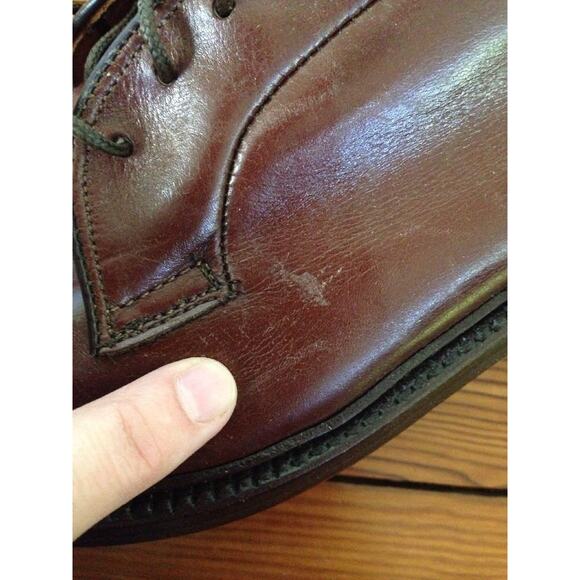 Vintage 1975 Lewis & Thos Saltz J&M Brown Leather Mens Shoes Oxfords 8C 41 main image 9